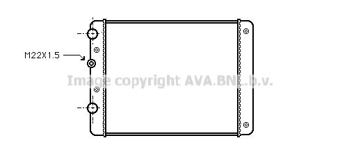 AVA QUALITY COOLING Radiaator,mootorijahutus VW2129